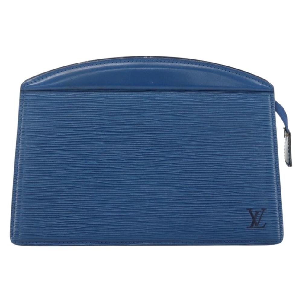 Louis Vuitton Epi Trousse Crete Pouch Blue